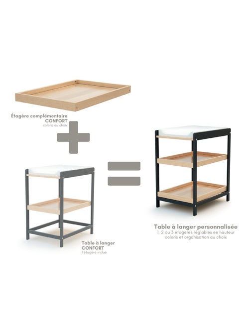 AT4 - Étagère pour table à langer en bois LIMA - Kiabi
