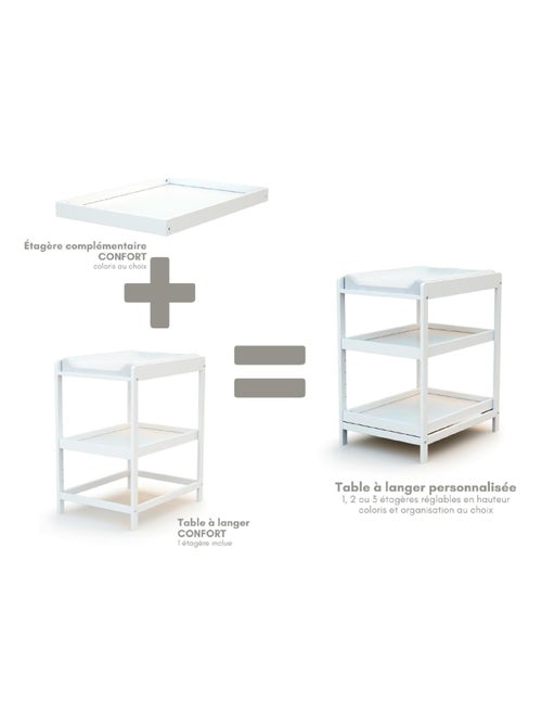 AT4 - Étagère pour table à langer en bois LIMA - Kiabi