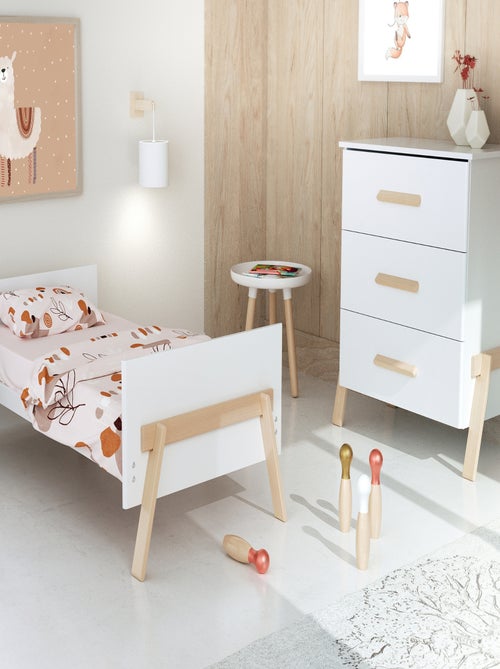 AT4 - Grand Duo 3 tiroirs en bois CANAILLE - Kiabi