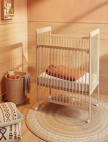 AT4 - Lit bébé coulissant en bois LIVO 60 x 120 cm
