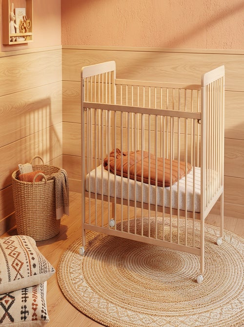 AT4 - Lit bébé coulissant en bois LIVO 60 x 120 cm - Kiabi AT4 - Lit bébé coulissant en bois LIVO 60 x 120 cm - Kiabi