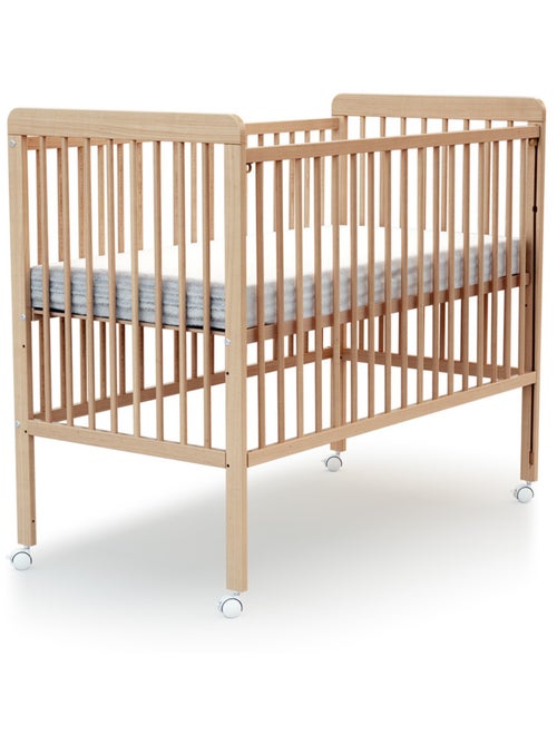 AT4 - Lit bébé coulissant en bois LIVO 60 x 120 cm - Kiabi AT4 - Lit bébé coulissant en bois LIVO 60 x 120 cm - Kiabi