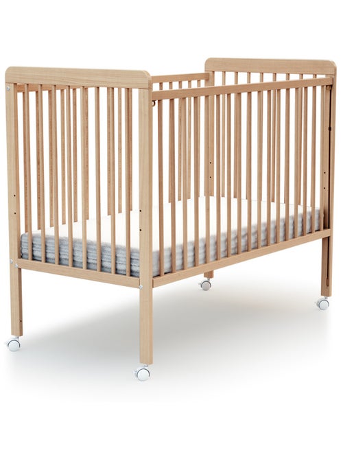 AT4 - Lit bébé coulissant en bois LIVO 60 x 120 cm - Kiabi AT4 - Lit bébé coulissant en bois LIVO 60 x 120 cm - Kiabi