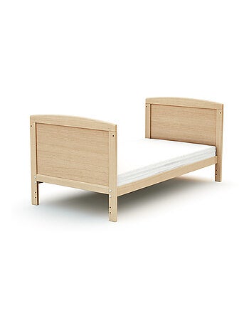AT4 - Lit bébé évolutif en bois avec matelas en bois LUNA 60 x 120 cm