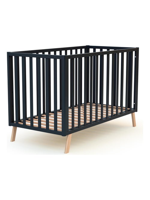 AT4 - Lit bébé évolutif en bois KASA 60 x 120 cm - Kiabi AT4 - Lit bébé évolutif en bois KASA 60 x 120 cm - Kiabi
