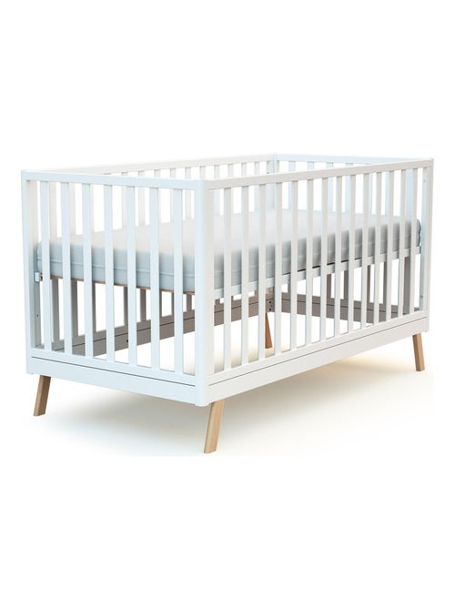 AT4 - Lit bébé évolutif en bois KASA 70 x 140 cm - Kiabi