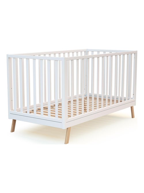 AT4 - Lit bébé évolutif en bois KASA 70 x 140 cm - Kiabi