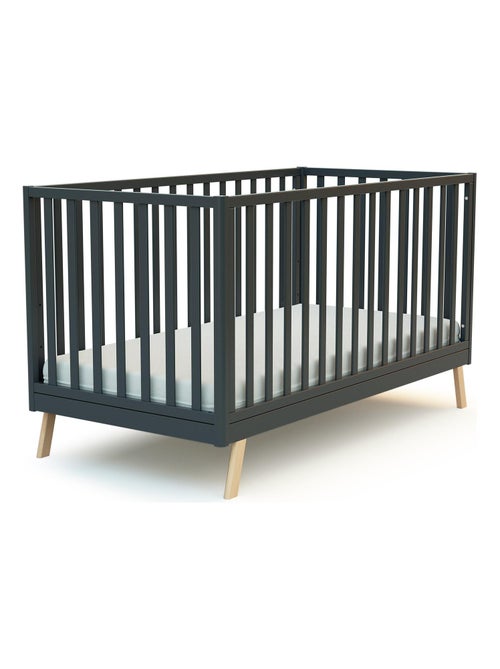 AT4 - Lit bébé évolutif en bois KASA 70 x 140 cm - Kiabi