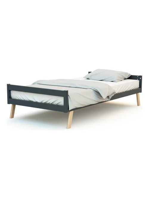 AT4 - Lit bébé évolutif en bois KASA 70 x 140 cm - Kiabi