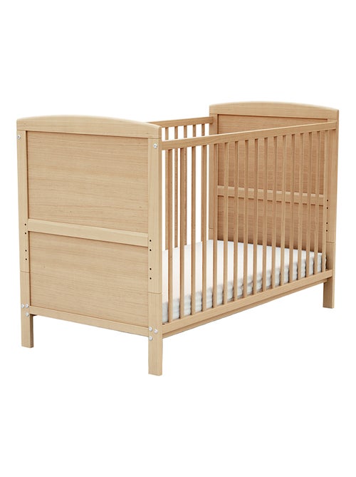 AT4 - Lit bébé évolutif en bois LUNA 60 x 120 cm - Kiabi AT4 - Lit bébé évolutif en bois LUNA 60 x 120 cm - Kiabi