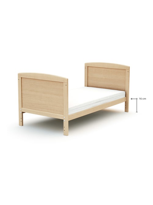 AT4 - Lit bébé évolutif en bois LUNA 60 x 120 cm - Kiabi AT4 - Lit bébé évolutif en bois LUNA 60 x 120 cm - Kiabi