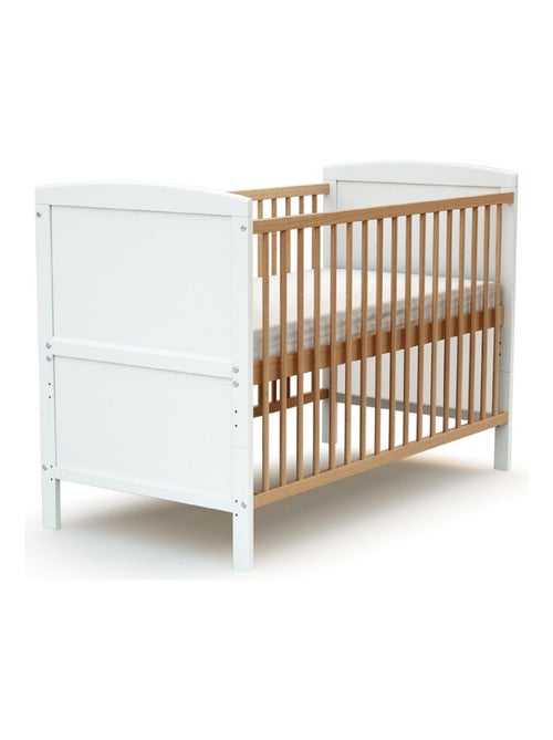 AT4 - Lit bébé évolutif en bois LUNA 60 x 120 cm - Kiabi