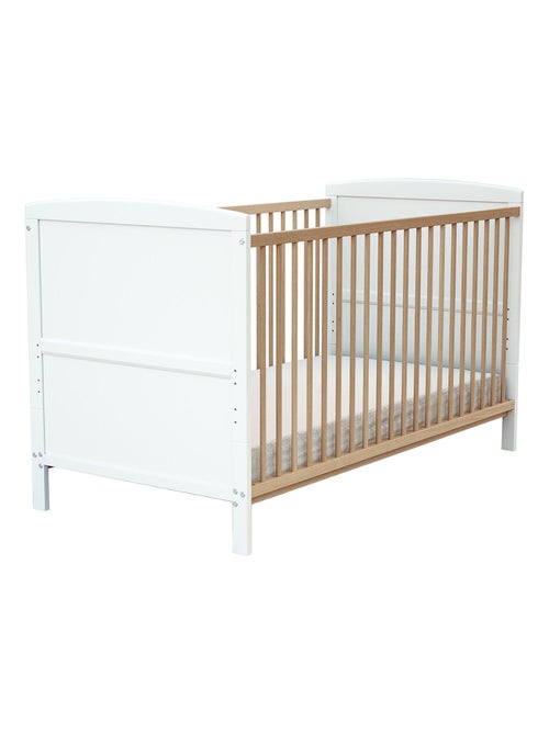 AT4 - Lit bébé évolutif en bois LUNA 70 x 140 cm - Kiabi AT4 - Lit bébé évolutif en bois LUNA 70 x 140 cm - Kiabi