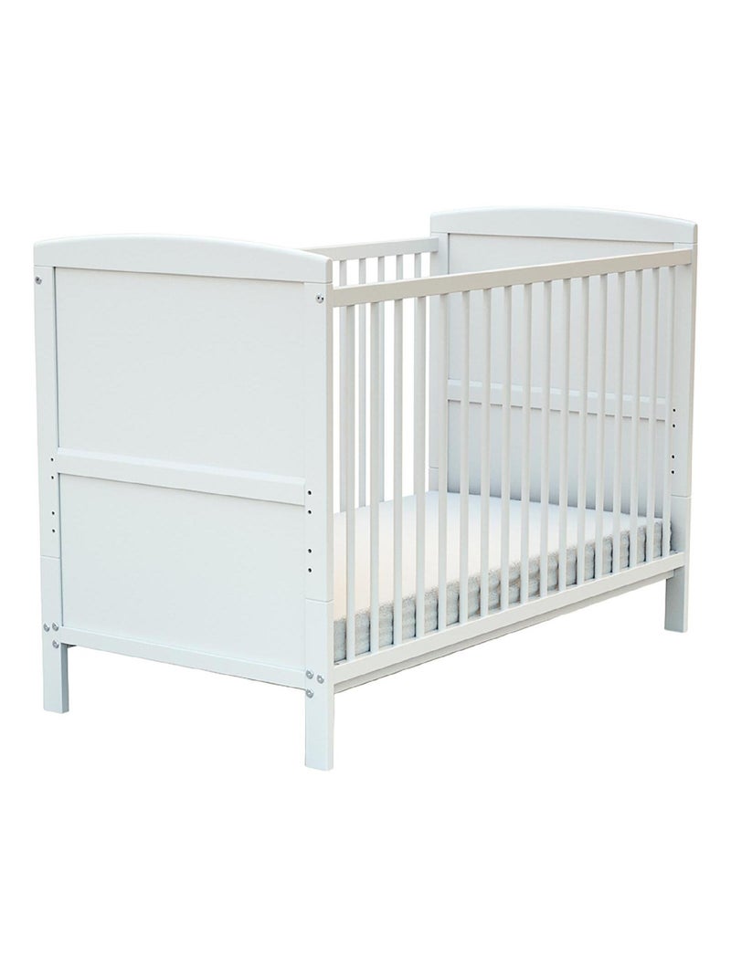 AT4 -  Lit bébé évolutif ESSENTIEL en bois Blanc - Kiabi
