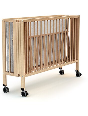AT4 - Lit bébé pliant en bois FLOW 60 x 120 cm