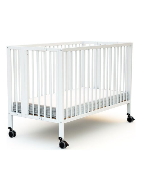 AT4 - Lit bébé pliant en bois FLOW 60 x 120 cm - Kiabi