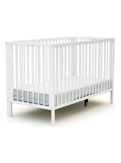 AT4 - Lit bébé pliant en bois FOLDO 60 x 120 cm - Kiabi
