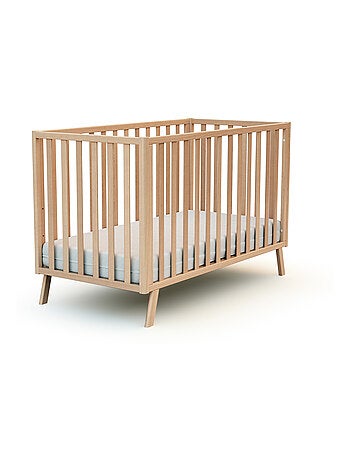 AT4 - Lit cabane bébé évolutif en bois KASA 60 x 120 cm