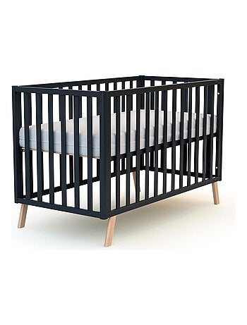 AT4 - Lit cabane bébé évolutif en bois KASA 60 x 120 cm