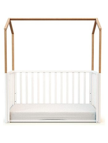 AT4 - Lit cabane bébé évolutif en bois KASA 60 x 120 cm