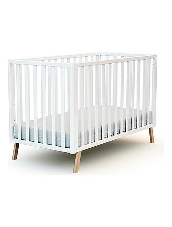 AT4 - Lit cabane bébé évolutif en bois KASA 60 x 120 cm