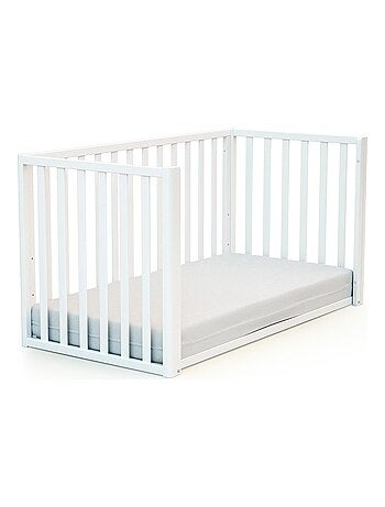 AT4 - Lit cabane bébé évolutif en bois KASA 60 x 120 cm