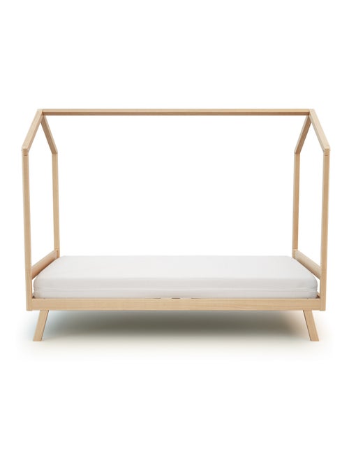 AT4 - Lit cabane bébé évolutif en bois KASA 70 x 140 cm - Kiabi