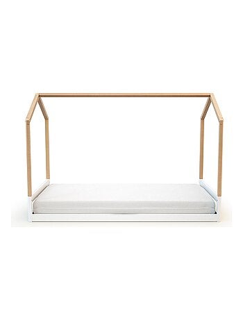 AT4 - Lit cabane bébé évolutif en bois KASA 70 x 140 cm