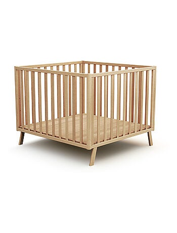 AT4 - Parc bébé évolutif en bois KASA 100 x 100 cm