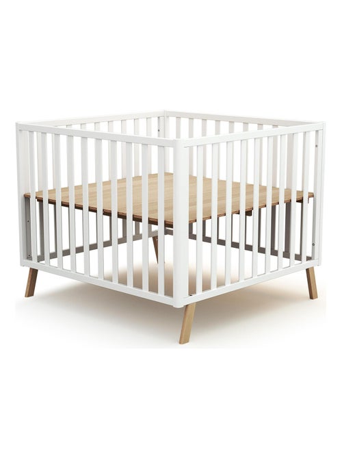 AT4 - Parc bébé évolutif en bois KASA 100 x 100 cm - Kiabi
