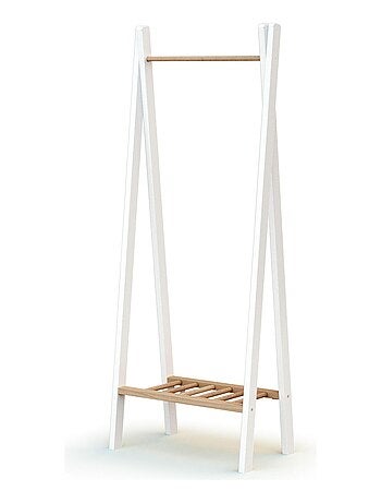AT4 - Porte vêtement enfant en bois HOOKI 50 x 30 x 130 cm