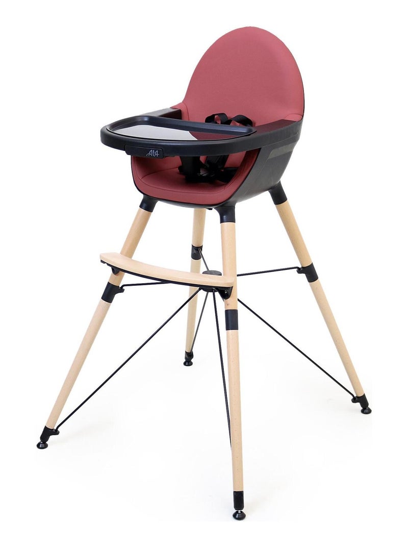 AT4 - Réhausse Chaise haute bébé évolutive CONFORT Noir et Camel Noir Bordeaux - Kiabi