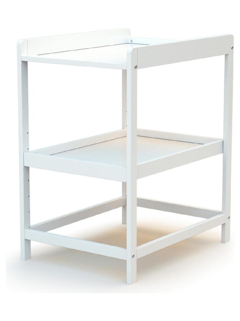 AT4 - Table à langer 1 étagère en bois LIMA Blanc - Kiabi