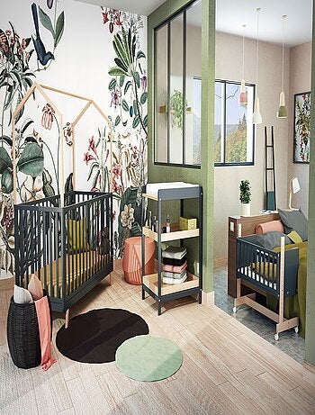 AT4 - Table à langer 1 étagère en bois LIMA