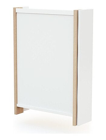 AT4 - Table à langer murale rabattable en bois avec matelas EAZY