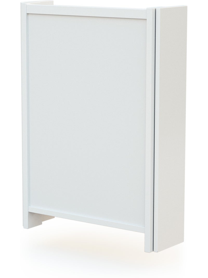 At4 - table à langer murale rabattable en bois avec matelas eazy Blanc - Kiabi