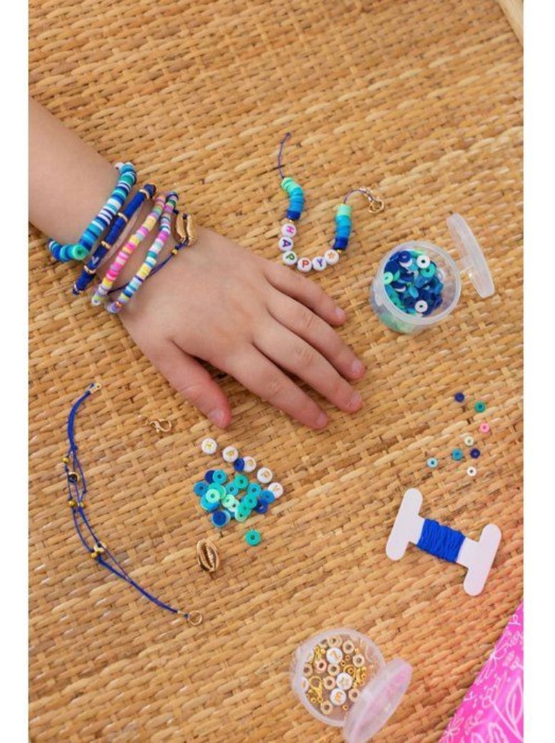 Atelier de bijoux - SYCOMORE - Bracelets perles Heishi - Dès 7 ans Blanc - Kiabi