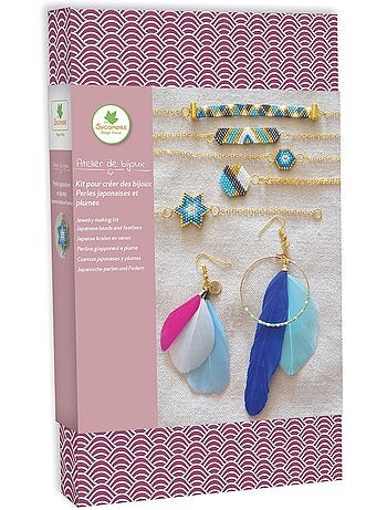 Atelier de bijoux - sycomore - perles japonaises et plumes - dès 12 ans