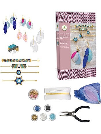 Atelier de bijoux - sycomore - perles japonaises et plumes - dès 12 ans