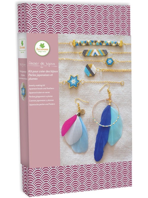 Atelier de bijoux - sycomore - perles japonaises et plumes - dès 12 ans - Kiabi