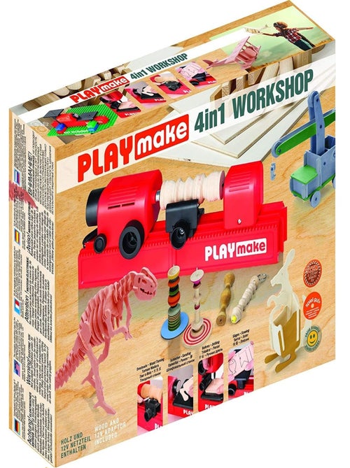 Atelier de travail du bois PLAYmake 4 en 1 - Kiabi