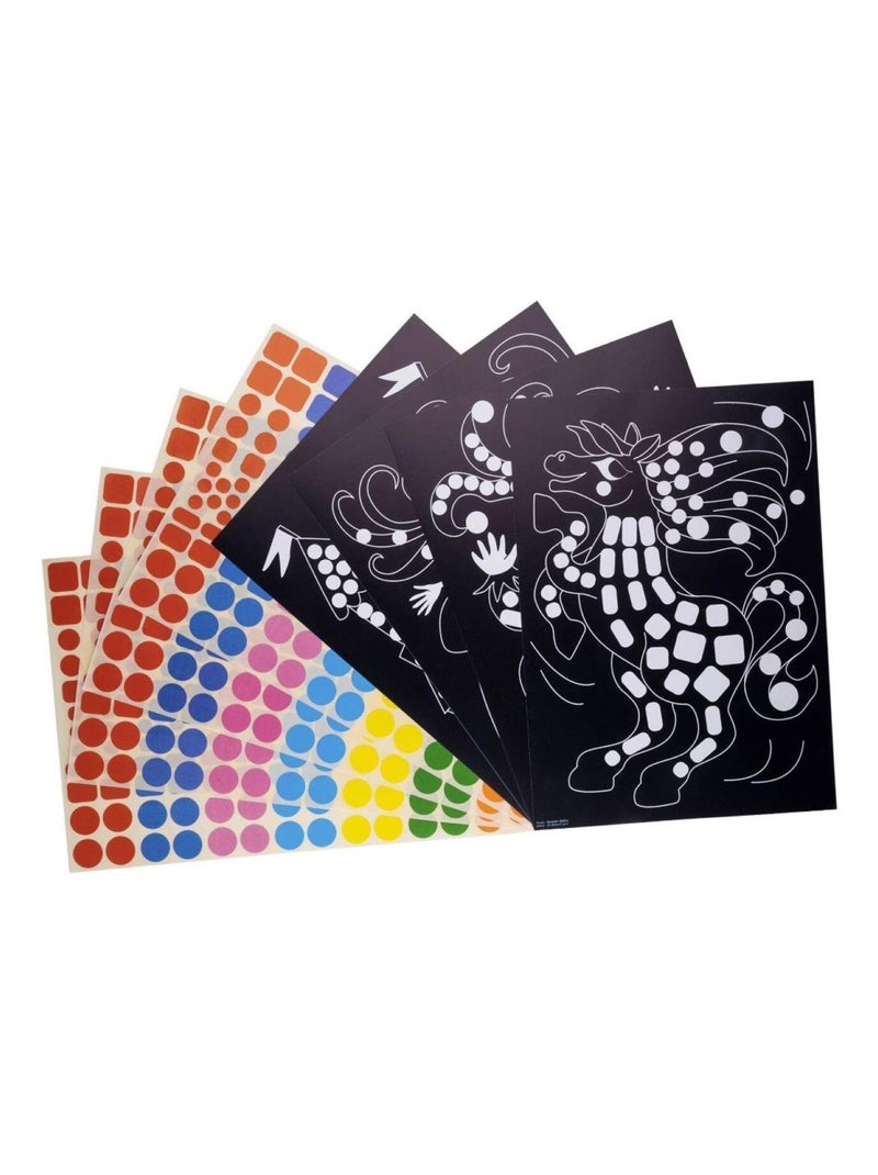 Lot De 133 Gommettes Chevaliers Et Princesses - Tailles 0,4 à 8,2 Cm - Marque MegaCrea DIY