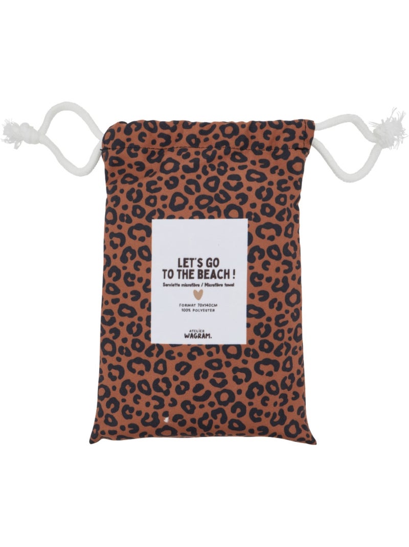 Atelier Wagram - Serviette microfibre Marron - Kiabi