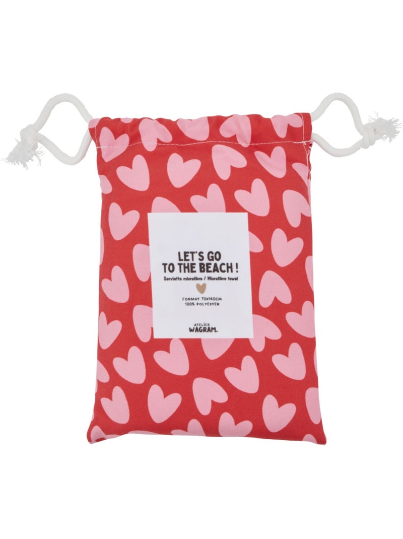 Atelier Wagram - Serviette microfibre Rose - Kiabi