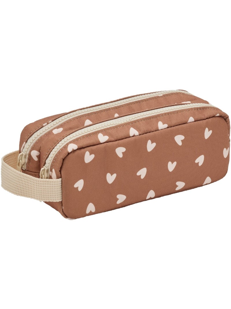 Atelier Wagram - Trousse double Marron - Kiabi