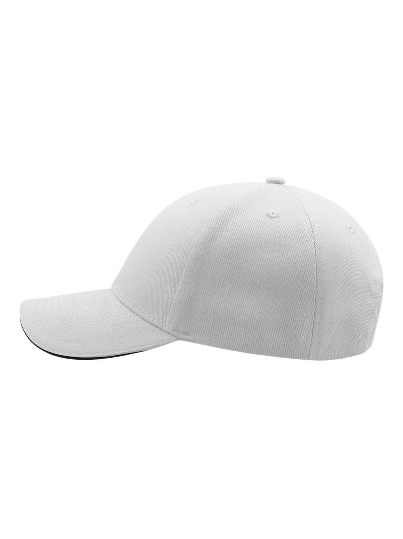 Atlantis - Casquette sandwich en coton épais - Mixte Blanc Bleu - Kiabi