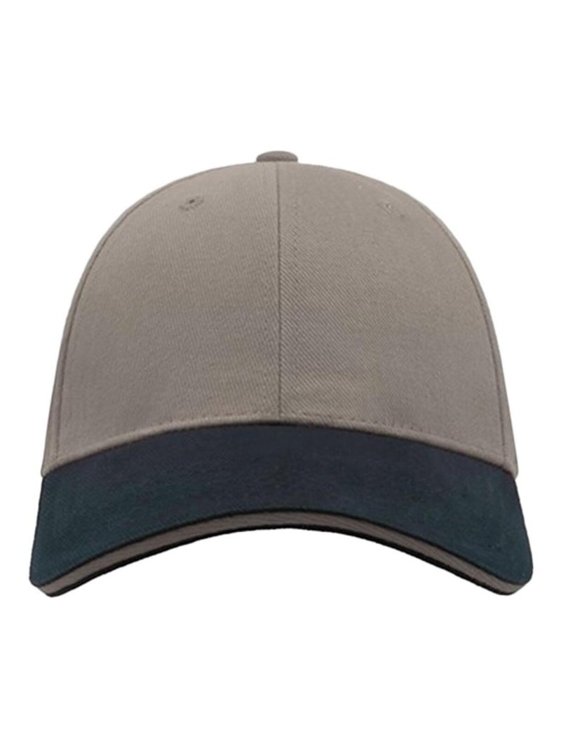Atlantis - Casquette sandwich en coton épais - Mixte Gris Bleu Bleu - Kiabi