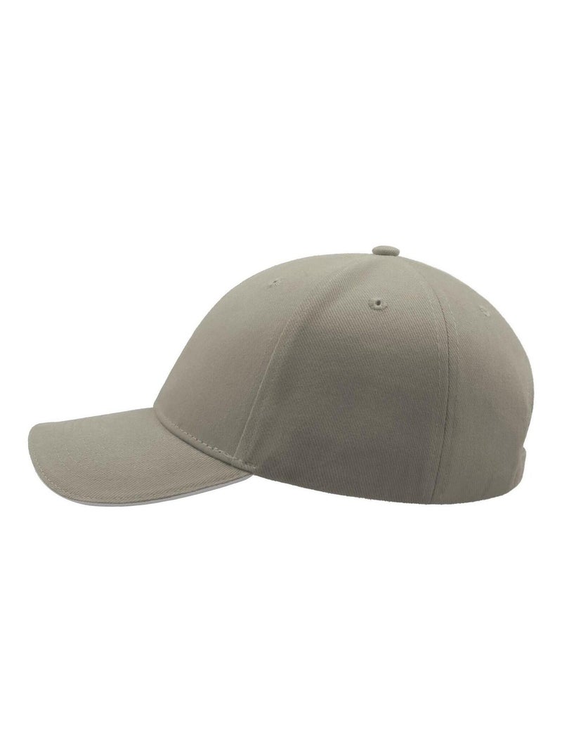 Atlantis - Casquette sandwich en coton épais - Mixte Gris clair - Kiabi