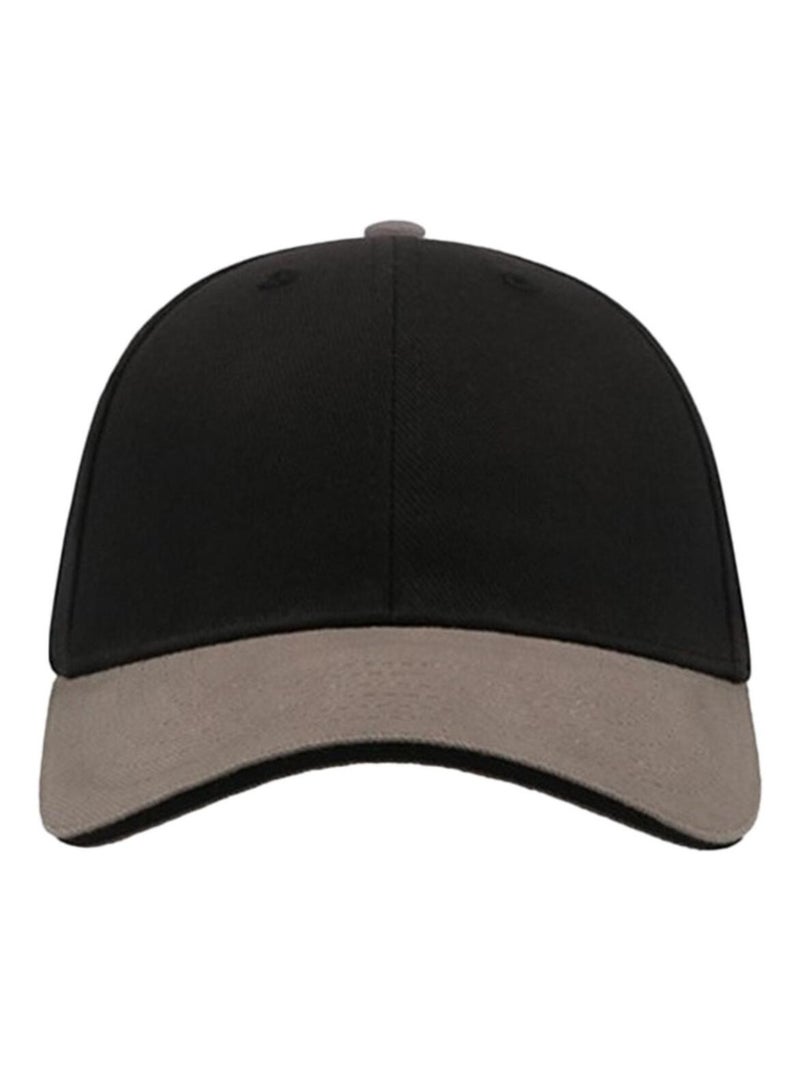 Atlantis - Casquette sandwich en coton épais - Mixte Noir Gris - Kiabi