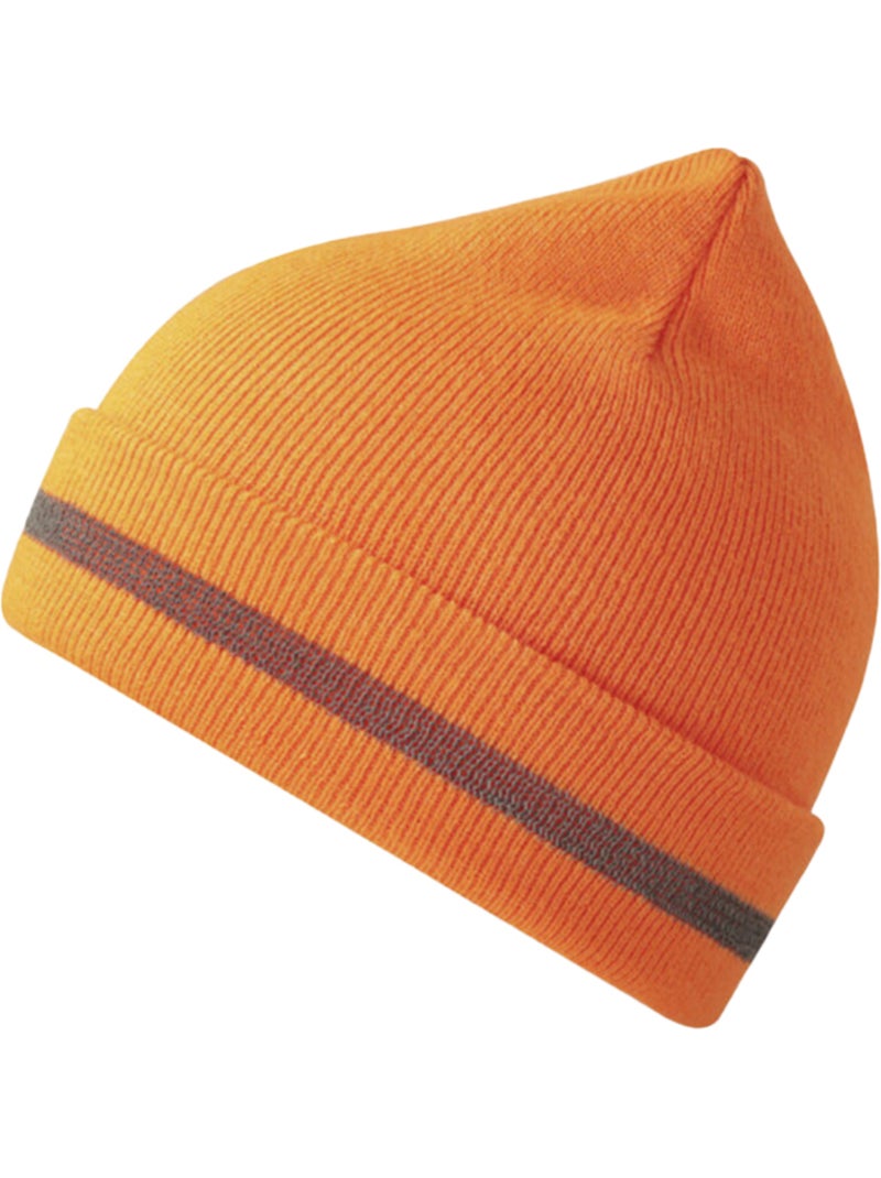 Atlantis Headwear - Bonnet Noir/Orange fluo - Kiabi